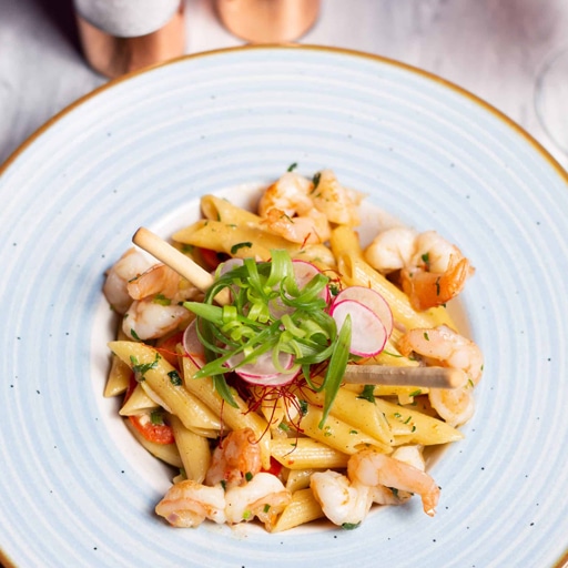 Pasta mit Garnelen