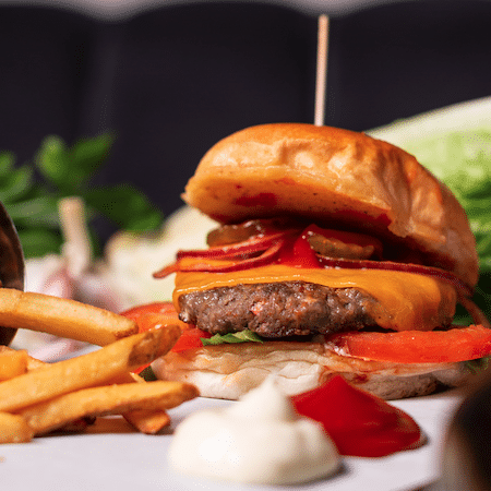 Leckerer Cheeseburger